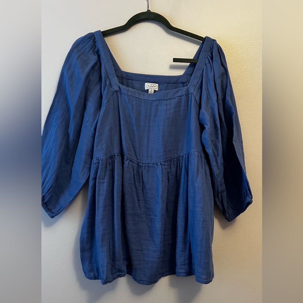 Mud Pie Blue Women's Top